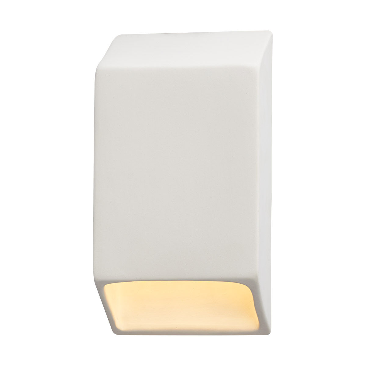 Ambiance LED 5 inch Celadon Green Crackle ADA Wall Sconce Wall Light, Closed Top Fixture, Tapered Rectangle