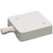 One-Circuit Current Limiting Feed T-Bar End Feed White Finish