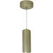 iLENE LED 4 inch Champagne Haze with Champagne Haze Cable Mount Mini Cylinder Ceiling Light in 3000K, 1000
