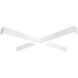 L-Line 35.88 inch White LED Direct Linear Ceiling Light, Selectable Lumens, Selectable CCT