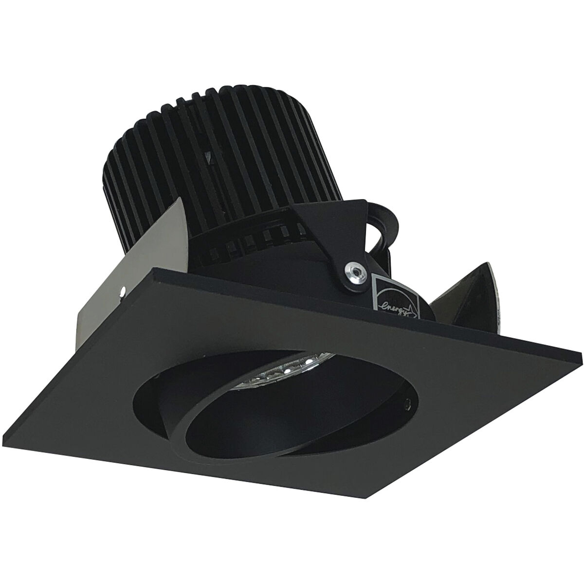 Iolite Black with Black Recessed Light in 2700K, 1000, Square Cone Regress