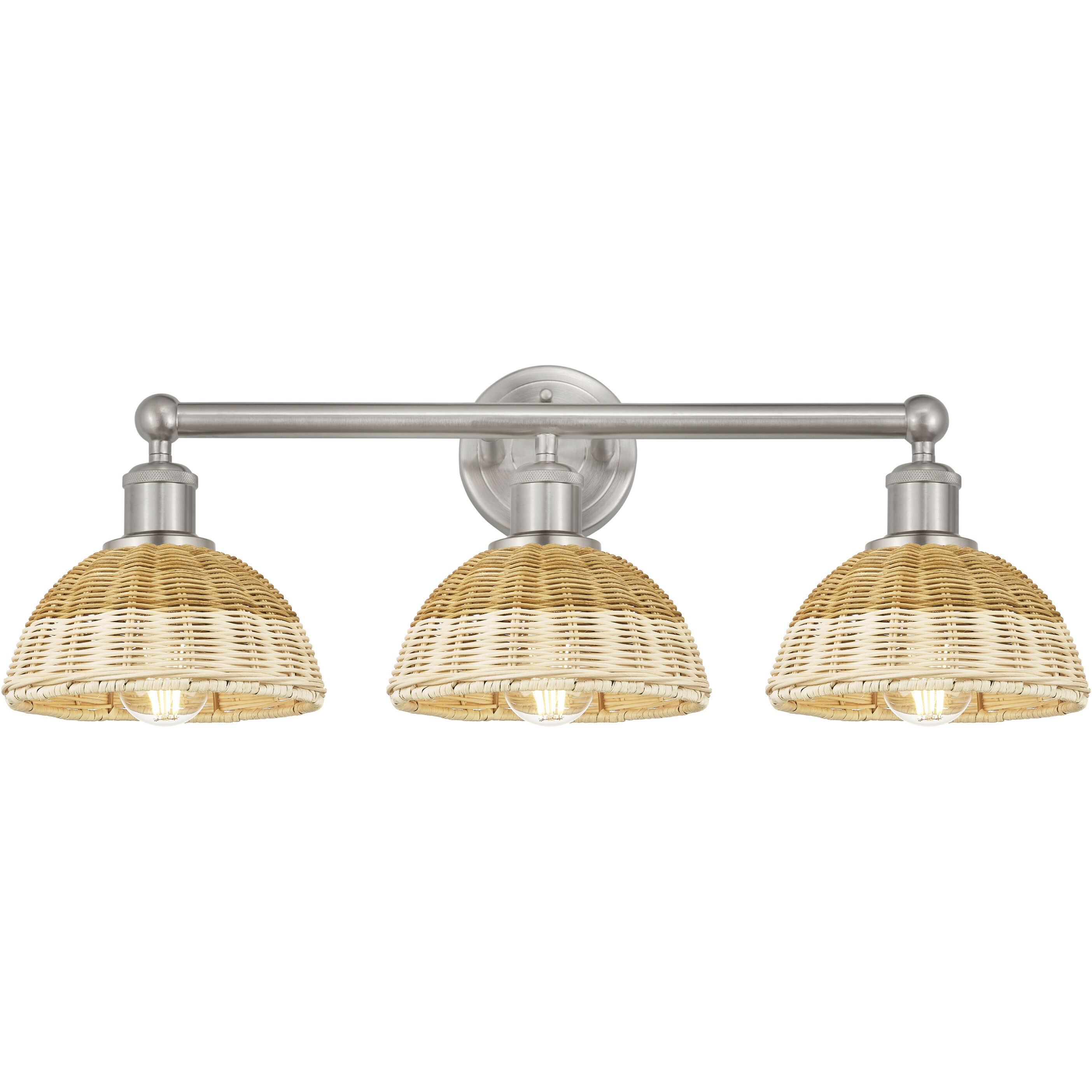 Edison Bristol Natural II 3 Light 26.00 inch Bathroom Vanity Light
