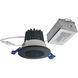 M2 Matte Black Mini Recessed Downlight in 3000K, 400, Round Reflector