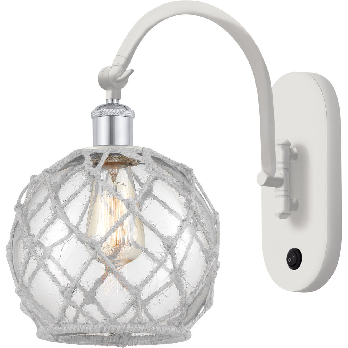 Ballston Farmhouse Rope 1 Light 8.00 inch Wall Sconce