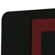Aaliyah 1 Light Black / Red Exit / Emergency Ceiling Light in Red / Black