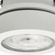 M-Wave Matte Powder White Recessed Can-less Adjustable LED Downlight in 2700K