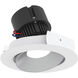 Pearl Haze Reflector / Warm White Flange LED Round Adjustable Cone Retrofit in 3000K, Haze / Warm White, 4" Retrofit