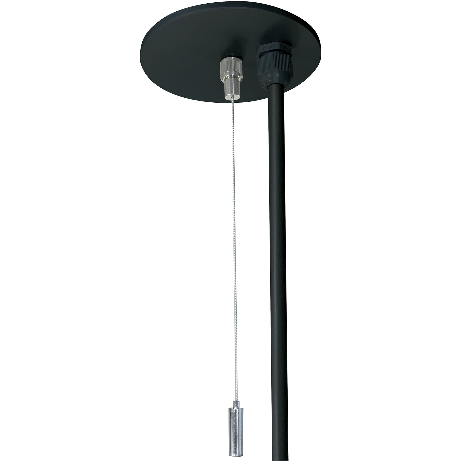 L-Line 106.5 inch Black Linear Ceiling Light in 8 ft.