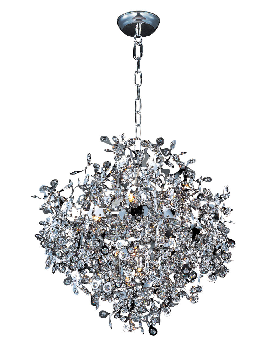 Comet 10 Light 25.5 inch Polished Chrome Single Pendant Ceiling Light
