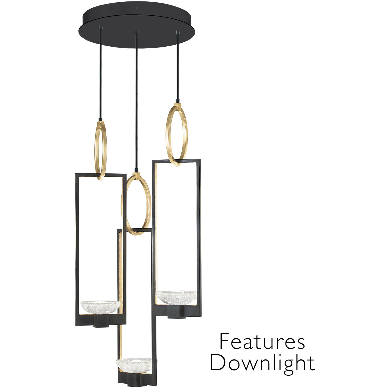 Delphi LED 18.75 inch Black Pendant Ceiling Light