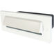 Brick 4.6 watt White LED Step Light, Die-Cast, Horizontal Shroud Face Plate, Selectable CCT