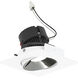 Pearl Specular Clear Reflector / Bright White Flange LED Square Adjustable Cone Retrofit in Comfort Dim (3000K-2000K), Clear / Bright White, 4" Retrofit