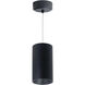 iLENE LED 4 inch Black with Black Cable Mount Mini Cylinder Ceiling Light in Comfort Dim, 725