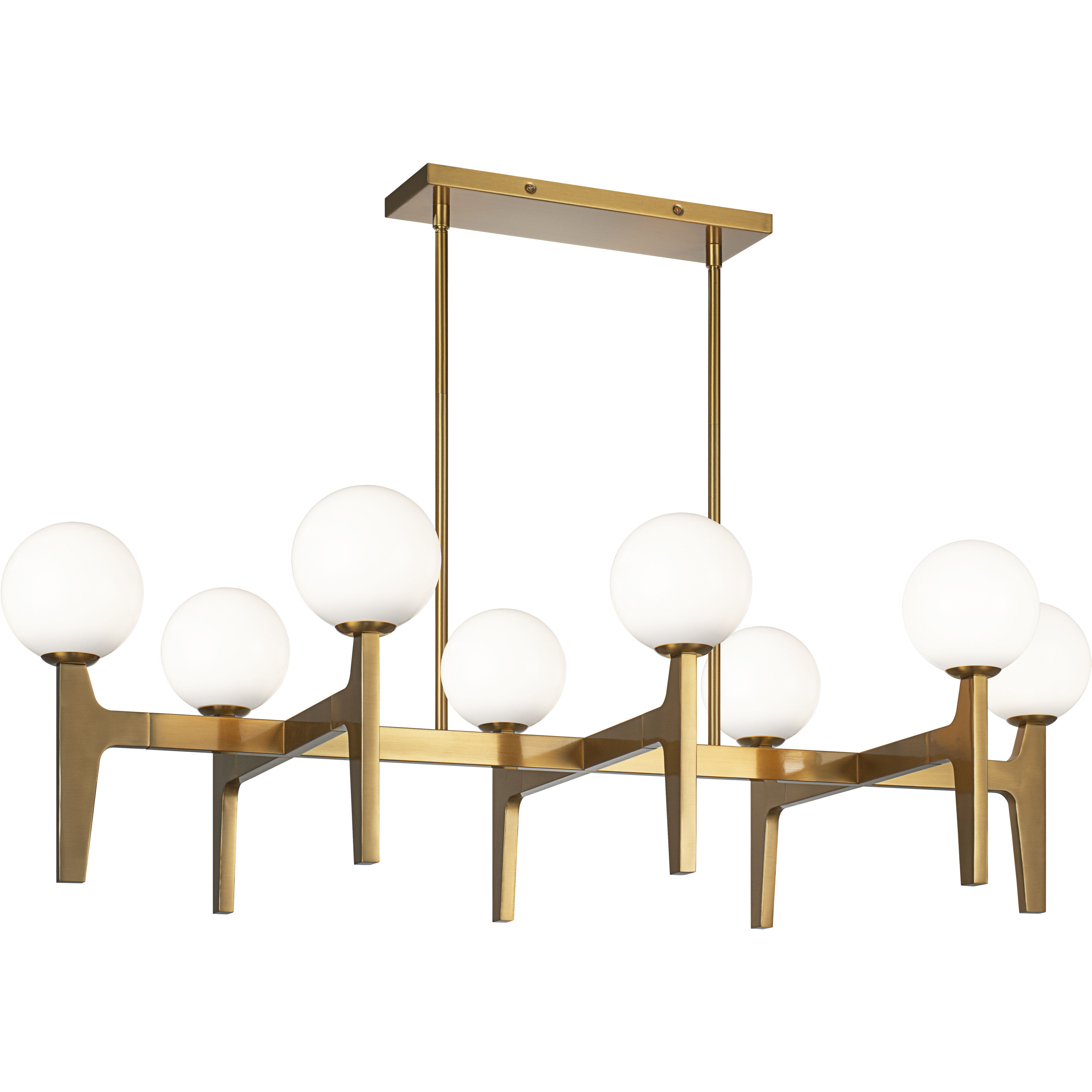 Scriben LED 20.88 inch Aged Gold Brass Pendant Ceiling Light