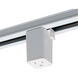 Aaliyah 1 Light White Track Ceiling Light in H-Style