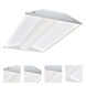 Center Basket 24 inch White Troffer Ceiling Light in 5000K