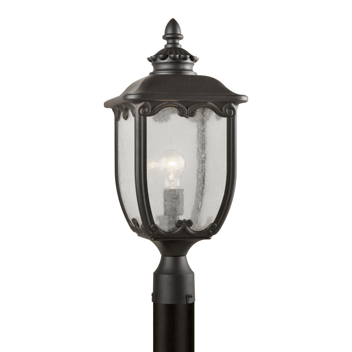 Signature 1 Light 22 inch Black Outdoor Post Light