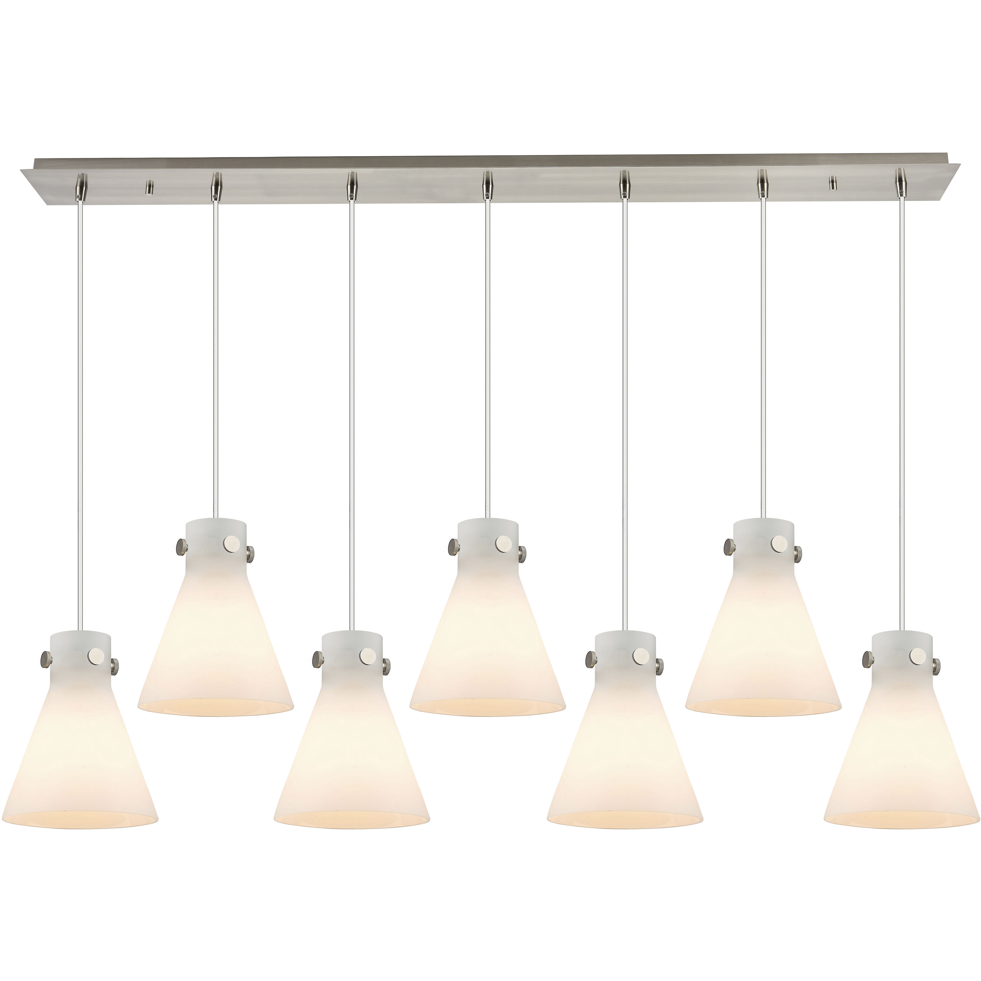 Newton Cone 7 Light 51.75 inch Island Light