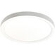 LE88 1 Light 12 inch White Flush Mount Ceiling Light
