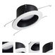 Sloped LED Black / White Recessed Retrofit Baffle, Selectable CCT