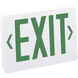 Architectural 1 Light White Exit / Emergency Ceiling Light in White / Green