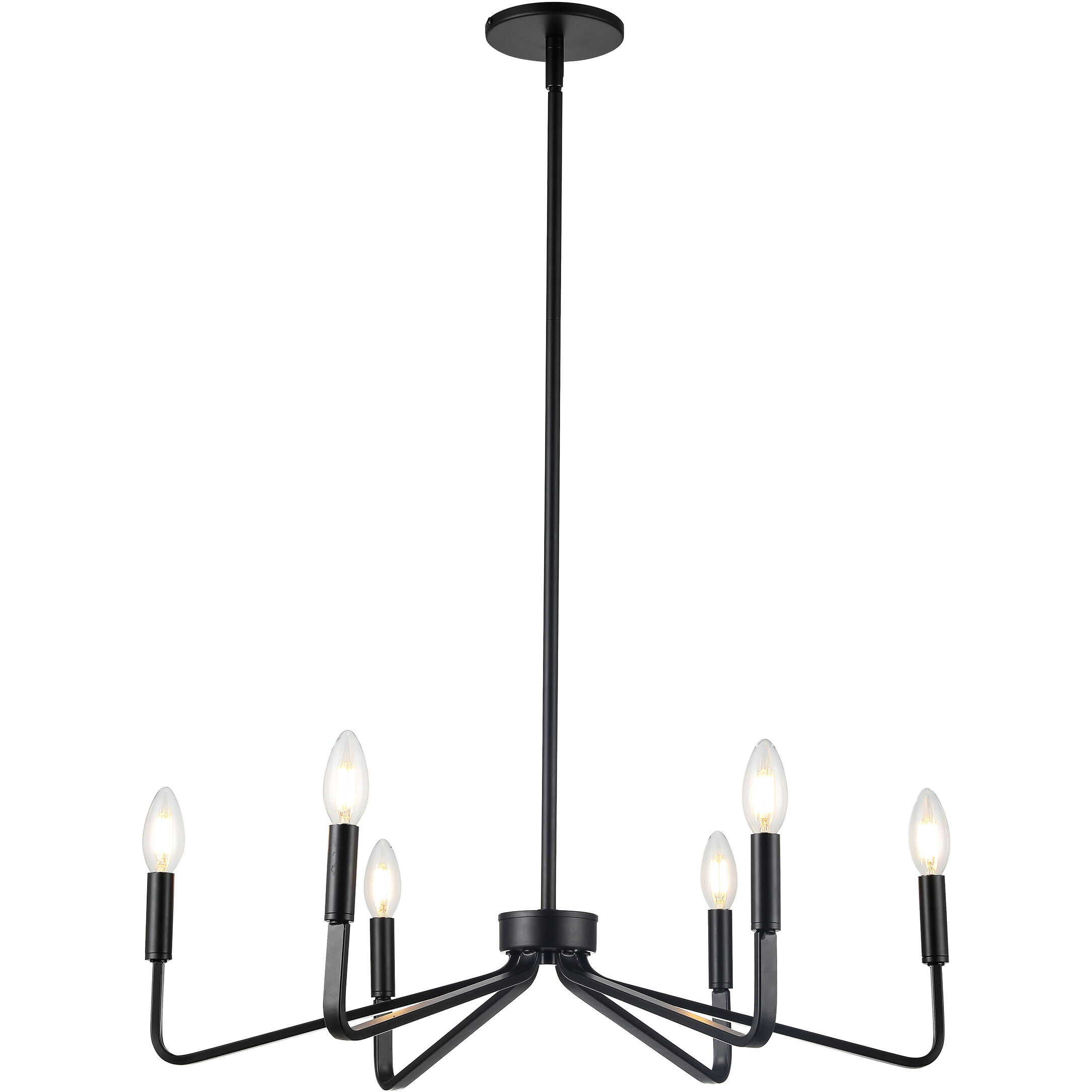 Clayton 6 Light 26.00 inch Chandelier