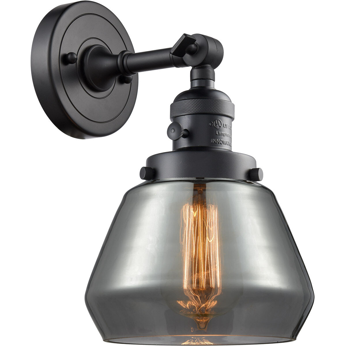 Franklin Restoration Fulton LED 7 inch Matte Black Sconce Wall Light, Franklin Restoration