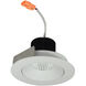 Iolite Matte Powder White Recessed Light in 800, 5000K, Round Cone Regress
