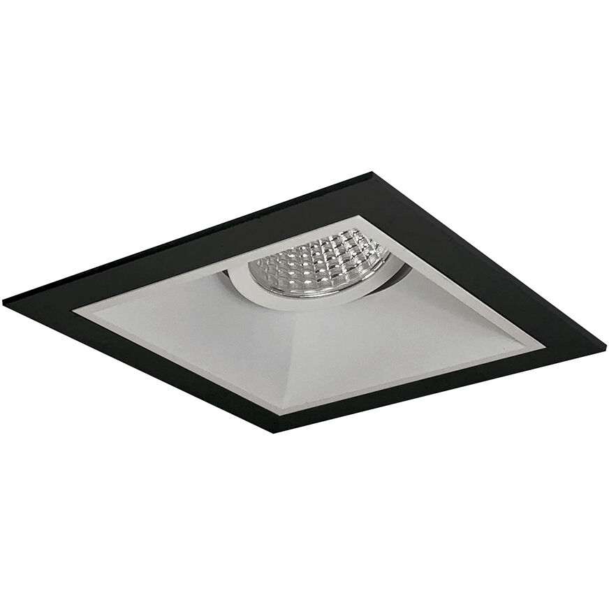 Iolite MLS Black/Matte Powder White Recessed Trim Set