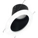 Super Sloped LED Black / White Recessed Retrofit Reflector in 2700K