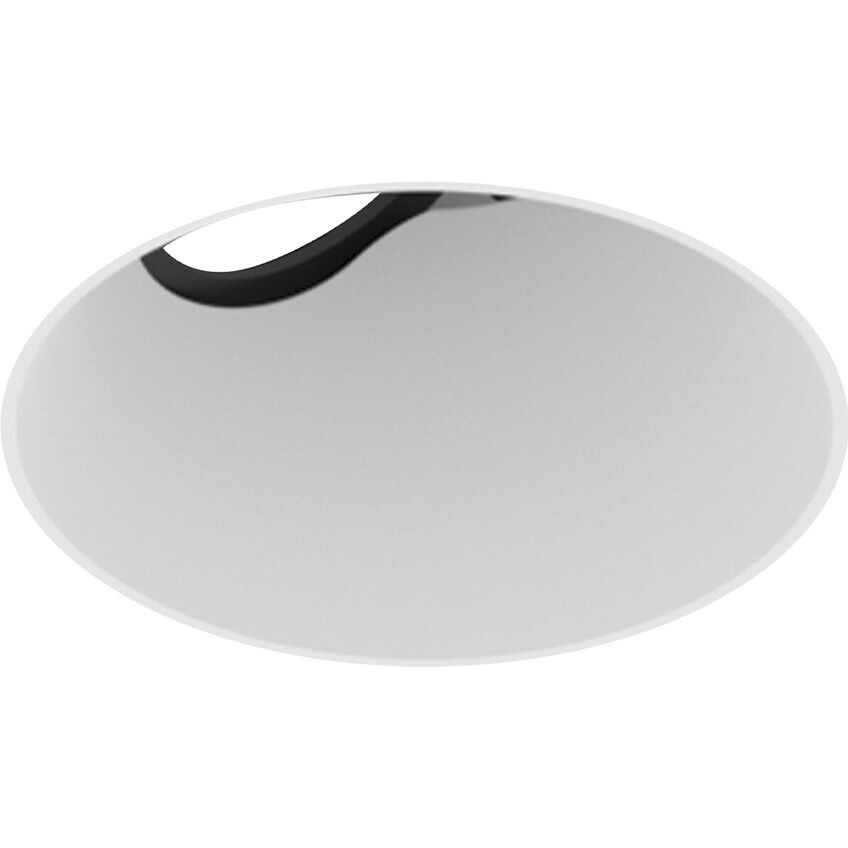 Pearl Warm White LED Round Trimless Adjustable Slot Retrofit in 3500K, 4" Retrofit