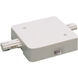 2-circuit 1 Light White In-Line Feed Ceiling Light, with Circuit Breaker