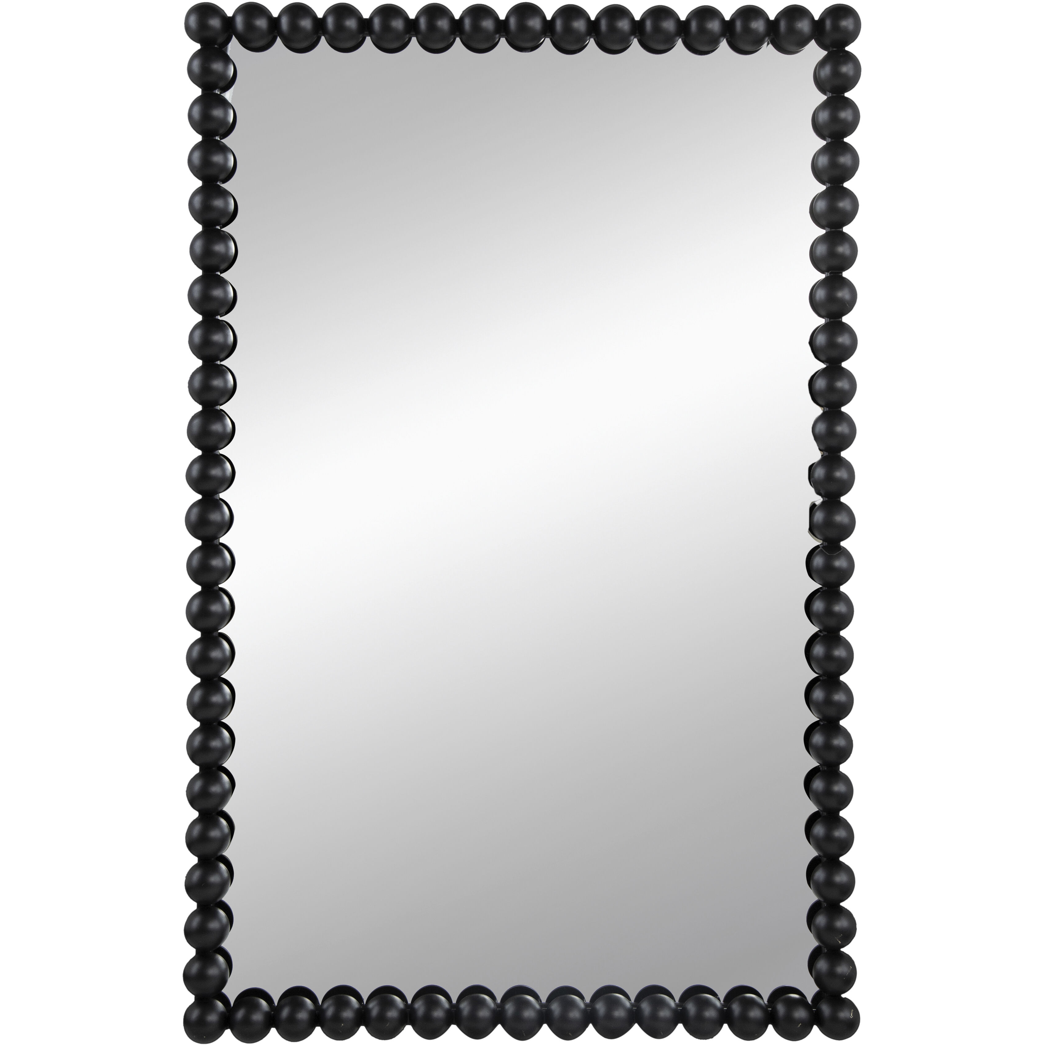 Harley 36 X 24 inch Black Wall Mirror