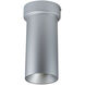 iLENE LED 4.38 inch Silver Surface Mount Mini Cylinder Ceiling Light in 1500, 4000K