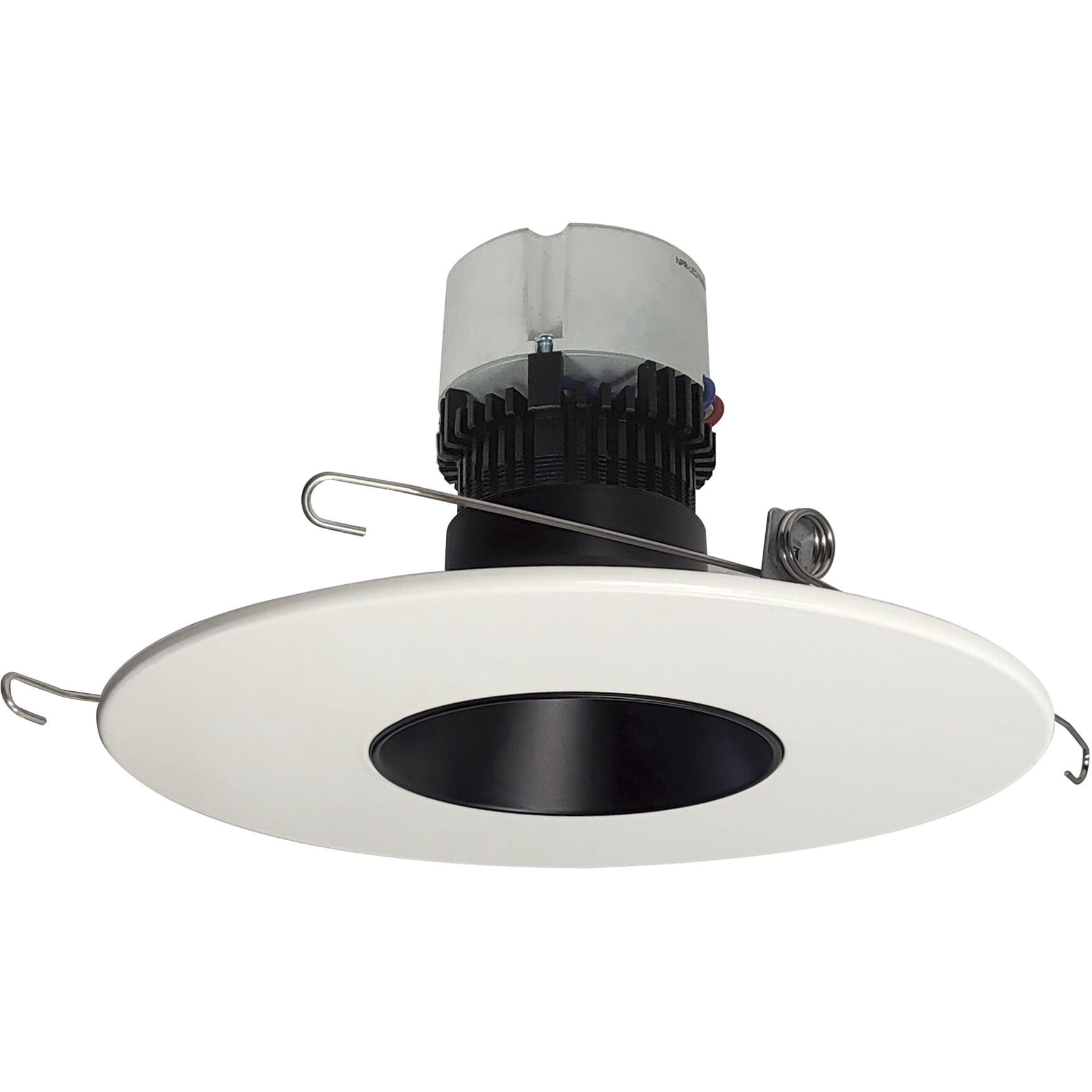 Pearl LED Black Reflector / Warm White Flange LED Round Retrofit Reflector in 3000K, Black / Warm White, 5"/6" Retrofit