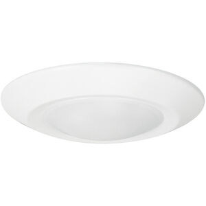 Opal LED 1 inch White Surface Mount Ceiling Light in 4000K, Regressed