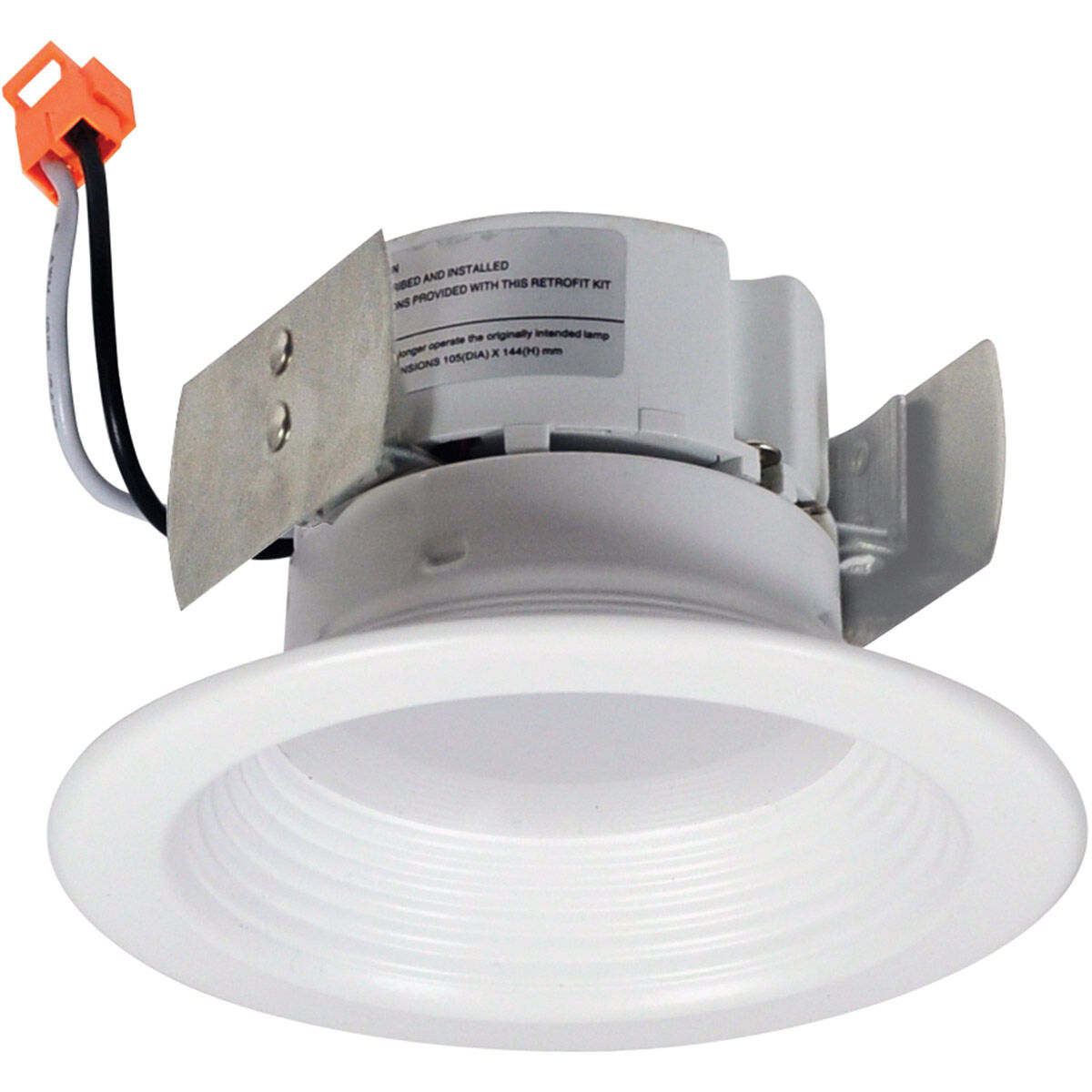 Onyx LED Dedicated White Recessed Trim, Retro Style