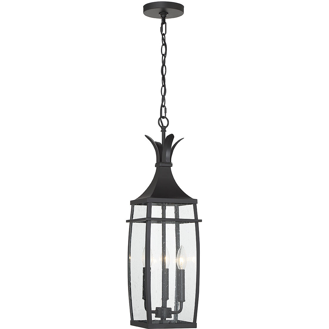 Montpelier 3 Light 7.5 inch Black Outdoor Hanging Lantern