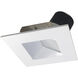 Iolite Matte Powder White Recessed Light in 1000, 5000K, Square/Square Wall Wash Reflector