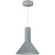 iLENE Silver with Silver 8 inch Cylinder Shade