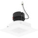 Pearl Bright White Reflector / Bright White Flange LED Square Retrofit Reflector with Square Aperture in 4000K, 4" Retrofit