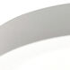 wELO 1 Light 8.13 inch White Surface Ceiling Light in 3000K