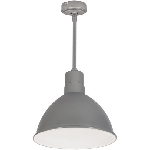 RLM Gun Metal / White Recessed Stem Mounted LED Shade in 3000K, 2000, 60 in.