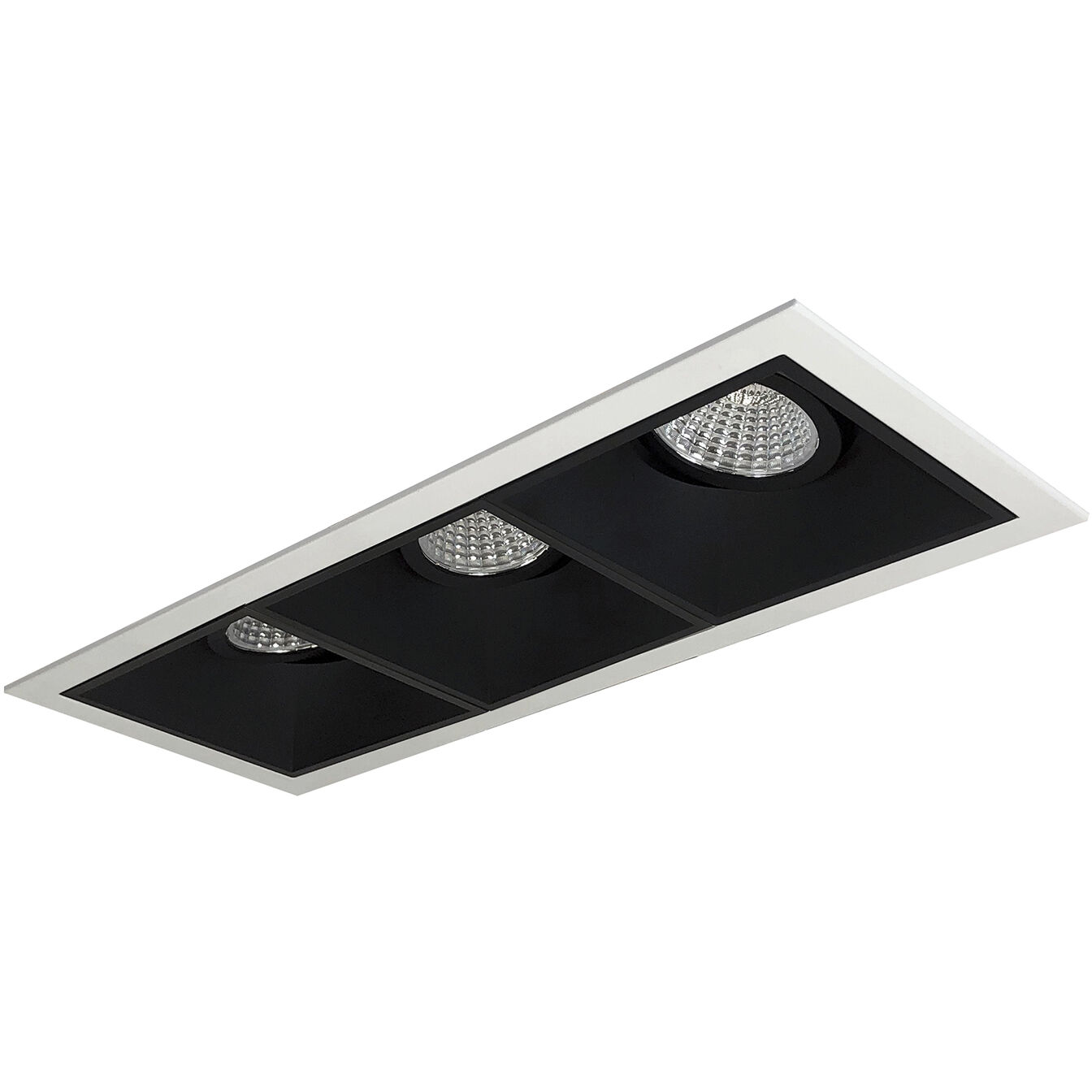 Iolite MLS Matte Powder White/Black Recessed Trim Set