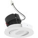 Pearl Warm White LED Round Adjustable Gimbal Retrofit in 3000K, 4" Retrofit