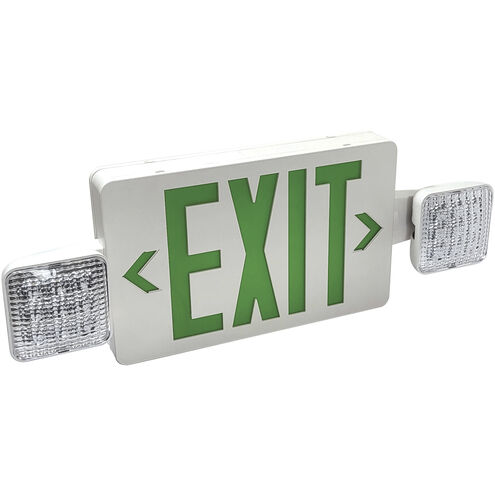 Aaliyah 4 inch Green Exit / Emergency Ceiling Light
