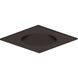 Pearl Bronze Reflector / Bronze Flange LED Square Retrofit Reflector with Round Aperture in 2700K, 4" Retrofit
