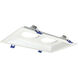 Iolite MLS Matte Powder White Recessed Plate