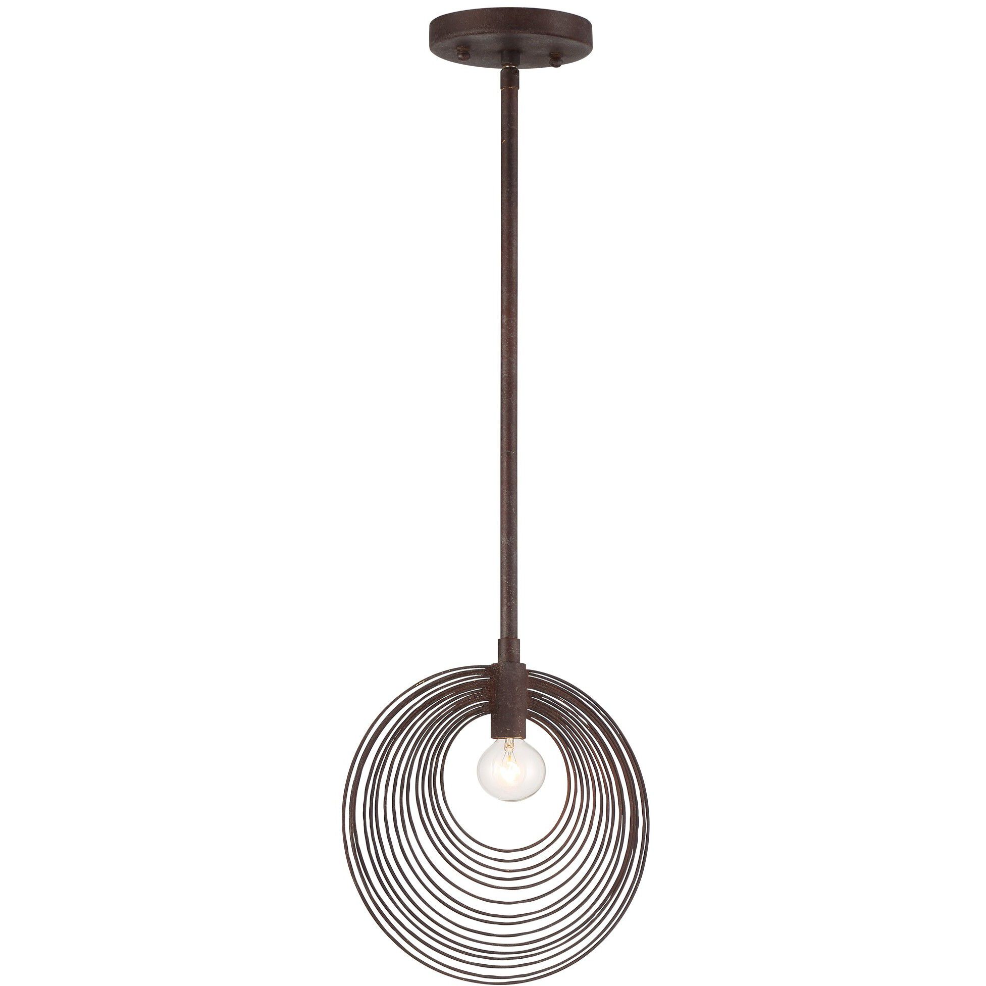 Doral 1 Light 10 inch Forged Bronze Mini Pendant Ceiling Light in Florentine Bronze