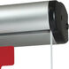 Aaliyah 1 Light Red Letters and Aluminum Housing Exit / Emergency Ceiling Light